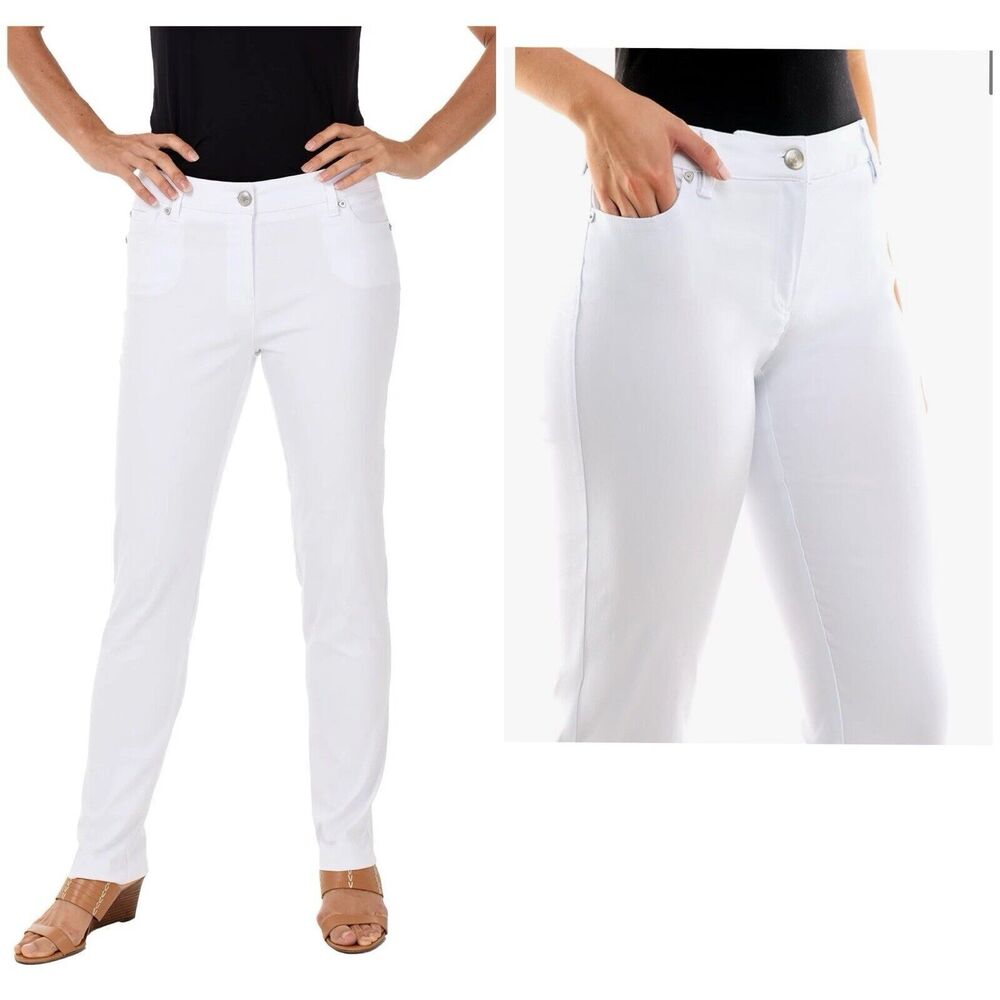 NEW ZAC & RACHAEL Women's Jeans White Size 10 - Picture 4 of 15